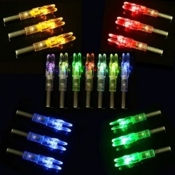 3db vadászati ​​lövés fényes világító összetett íj LED izzó nyíl farok 6.2mm nyíl tengelyre