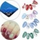 1x Új Nail Art Craft kép Karácsonyi rozsdamentes acél bélyegző lemezek Stencil