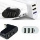 1x Magas színvonalú laptop PC USB elforgatás Splitter mini adapter 3 port