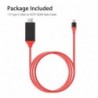1x 2M USB C HDMI-kábel C-HDMI típushoz MacBook Samsung Galaxy S9 / S8 / Note 9 Huawei P20 Pro