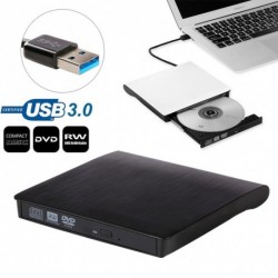 2018 Vékony külső USB 3.0 DVD RW CD író meghajtó író olvasó laptop számítógéphez