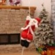 Kötélen mászó Mikulás - Télapó figura - Karácsonyi dekoráció - 46cm