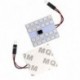 T10 BA9S adapterek RGB 5050 24SMD LED panel Dome fény  távirányítású színes LED lámpa