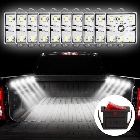 60 LED-es 12V-os teherautó-lakóautó RV belső világítású pótkocsi hajó lámpa mennyezet világítás
