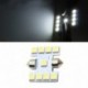 1db 31mm 9SMD LED-es belső világítás, kettős éles lámpa izzó fehér licencfény