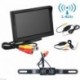 4.3 "monitor autó tolató rendszer biztonsági  Reverse Camera éjjellátó Kit Wireless