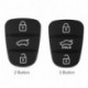 Autó kulcstartó csere Gumi gombpárna Hyundai Solaris Accent Tucson l10 l20 l30 Kia Rio Ceed Flip távirányító