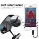 Hands-free Bluetooth autós készlet MP3 zenelejátszó FM transzmitter 5V 2.1A USB autós töltő 1.44 "LED kijelző
