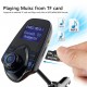 Hands-free Bluetooth autós készlet MP3 zenelejátszó FM transzmitter 5V 2.1A USB autós töltő 1.44 "LED kijelző