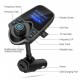 Hands-free Bluetooth autós készlet MP3 zenelejátszó FM transzmitter 5V 2.1A USB autós töltő 1.44 "LED kijelző