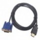 Új 2M CAT6 CAT 6 lapos UTP Ethernet hálózati kábel RJ45 Patch LAN-kábel +1,8 m HDMI Male - VGA HD-15