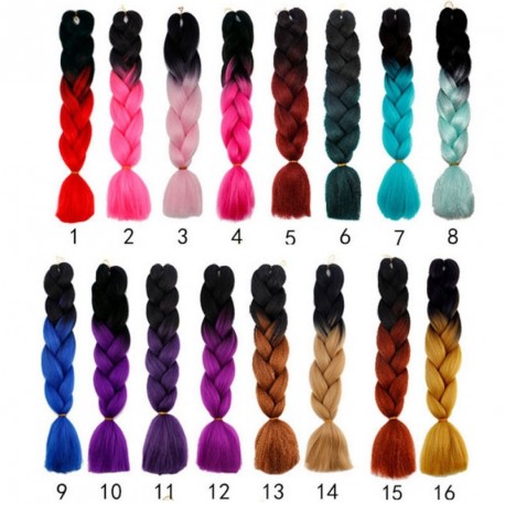 60 cm-es Afro szintetikus Kanekalon haj