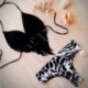 1x Női fürdőruha felső Bikini két részes mintás fürdőruha szivacsos