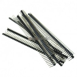 10db 40Pin 2.54mm szett egy sor derékszög Pin Header szalag Arduino