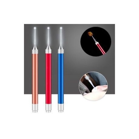 Könnyű LED villogó könnyű fül Pick Wax Earwax Remover Curette Easy Cleaner eszköz