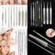 * 5 3Pcs / Set. Ívelt feketefejű pattanás pattanás extrakciós eltávolító csipeszszerszám