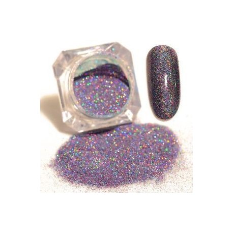 Lila - Színes csillámpor körömhöz - műkörömhöz - 7-es verzió