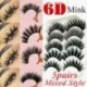 5 pár Multipack Mink Hair hamis szempillák Wispy bolyhos hosszú természetes szem szempillák