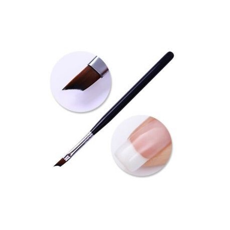 Széles ívelt ecset körömfestéshez - körömdíszítéshez - 12-es verzió