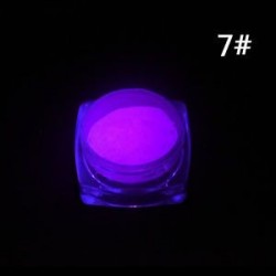 1 adag Sötétben világító - Foszforeszkáló pigment por körömhöz - műkörömhöz - 7-es verzió