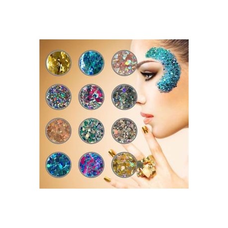 1 adag Körömdíszítő hatszögű flitter körömhöz - műkörömhöz - archoz - szemkörnyékhez - hajhoz is