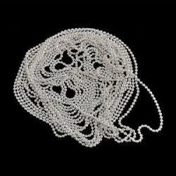 Ezüst. 3M Nail Art Glitter 3D labda gyöngyök szalag szalag lánc vonal DIY manikűr dekoráció