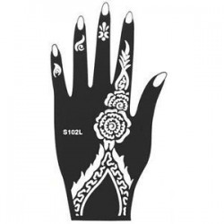 Ideiglenes Tetoválás - vízálló matrica - unisex - Henna szerű mintával - 2-es verzió
