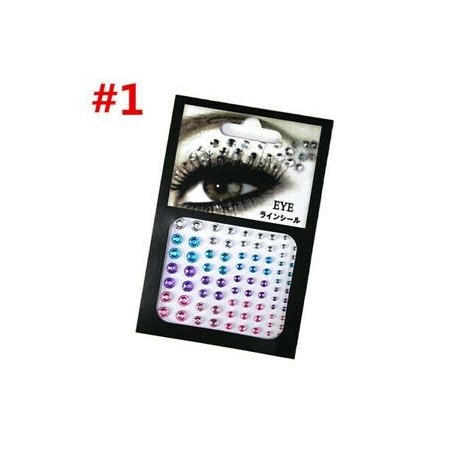 * 1. Szexi ideiglenes tetoválás arc drágakövek ékszerek strasszos fél test csillogó matricák