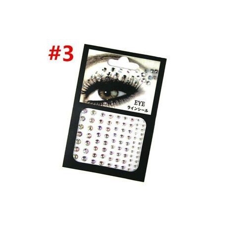 * 3. Szexi ideiglenes tetoválás arc drágakövek ékszerek strasszos fél test csillogó matricák