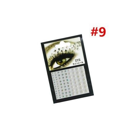 * 9. Szexi ideiglenes tetoválás arc drágakövek ékszerek strasszos fél test csillogó matricák
