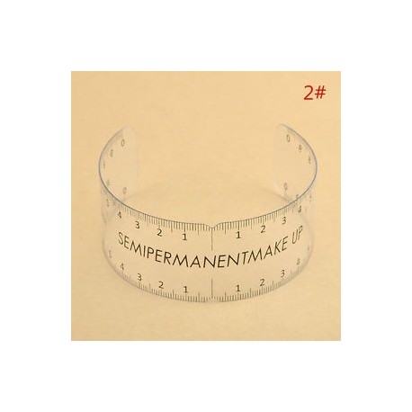 2 *. Szemöldök-ceruza újrafelhasználható smink mikroblasztó intézkedés Tetováló uralkodó félig tartós