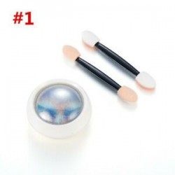 1 adag Csillogó pigment por körömhöz - műkörömhöz - 1-es színverzió