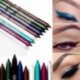 Sötét lila. 2PCS hosszúszőrű szemhéjfesték ceruza pigment vízálló szemceruza smink kozmetikai
