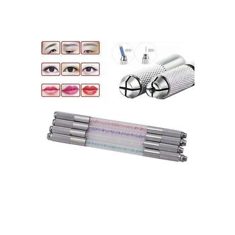 Kettős kristály akril kézi tetováló toll eszközök Állandó mikroblasztó szemöldök