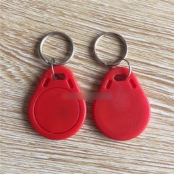 10db piros RFID érzékelő Proximity kártya IC kulcs címkék karpánt kulcstartó 13.56MHz