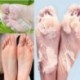 Baba lábápolás Peeling Feet maszk megújítása Callus Dead Skin pedikűr eltávolítása 1 Pár