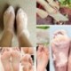 1 Páros baba lábápolás Peeling láb maszk megújítása A Callus Dead Skin pedikűr eltávolítása