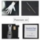 * 1 orrgyűrű készlet. Ezüst Eldobható Piercing Kit steril tűcsomó nyelv testgyűrű szerszámkészlet