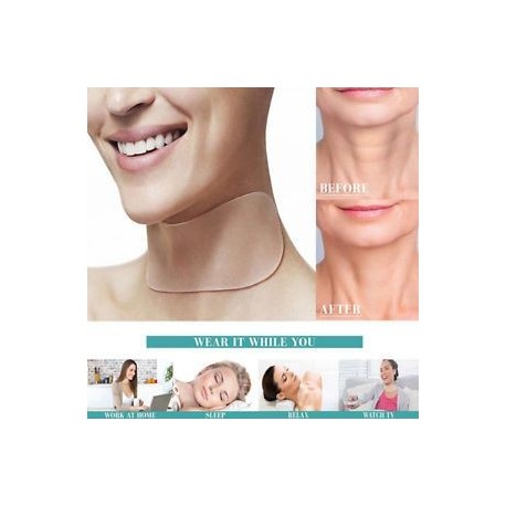 * 2 Chest Anti Wrinkle. Újrahasznosítható ápolás A ránctalanító nyak mellkasát tisztító pad ellen öregedés