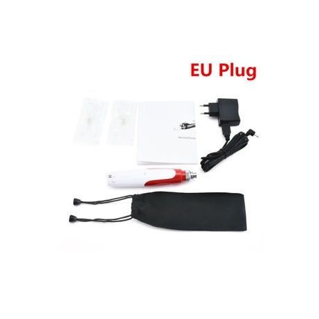 Anti-Aging Electric Derma Pen bélyegző Auto mikro tűgörgő 2 patronnal J