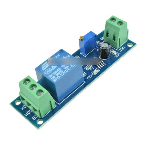 2db 12V  időzítő kapcsoló állítható relé modul 0-10 második NE555