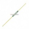 5db MKA-14103 Gold Tone vezeték üveg N/O SPST Reed kapcsoló 10-15AT 2 x 14mm AL