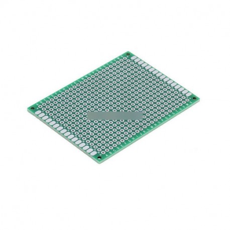 Dupla oldalsó prototípus NYÁK konzerv univerzális próbapanel 5 x 7 cm-es 50mmx70mm FR4