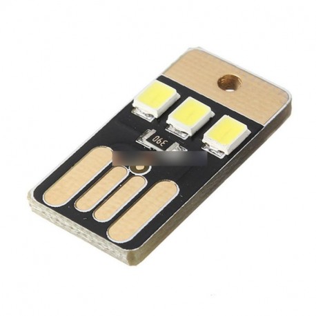 2db kártya lámpa izzó Led Mini kulcstartó LED-es éjszakai fény-hordozható USB Power fehér