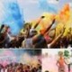 Lila - Színes füst torta bomba kerek hatás megjelenítése mágikus fényképezés színpad támogatás játék új