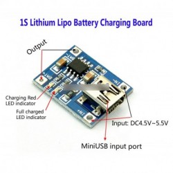 TP4056 5V Mini USB 1A 18650 lítium akkumulátor Mini Charging panel töltő modul