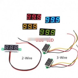 2/3-eres 0,28" LED kijelző digiis voltmérő mérőműszer feszültség detektor Panelos mérő