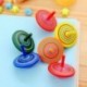 2PCS fából készült gyro spinning top peg-top többszínű vicces gyerekek oktatási játékok