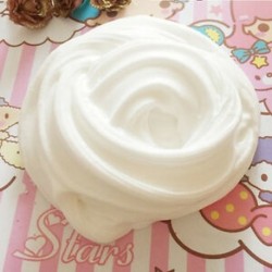 fehér - Színes bolyhos Floam Slime illatos stressz-mentesítő játék Nincs boraxiszap gyerekjáték
