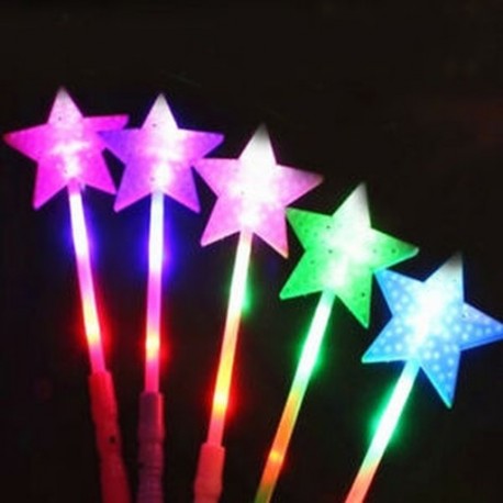 Csillag LED fény botok villogó akkumulátoros gyerek játék Xmas fesztivál Party Decor